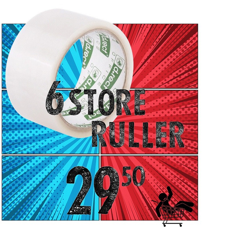 Pakketape Klar Acryl 48mm x 50m - Billede 3