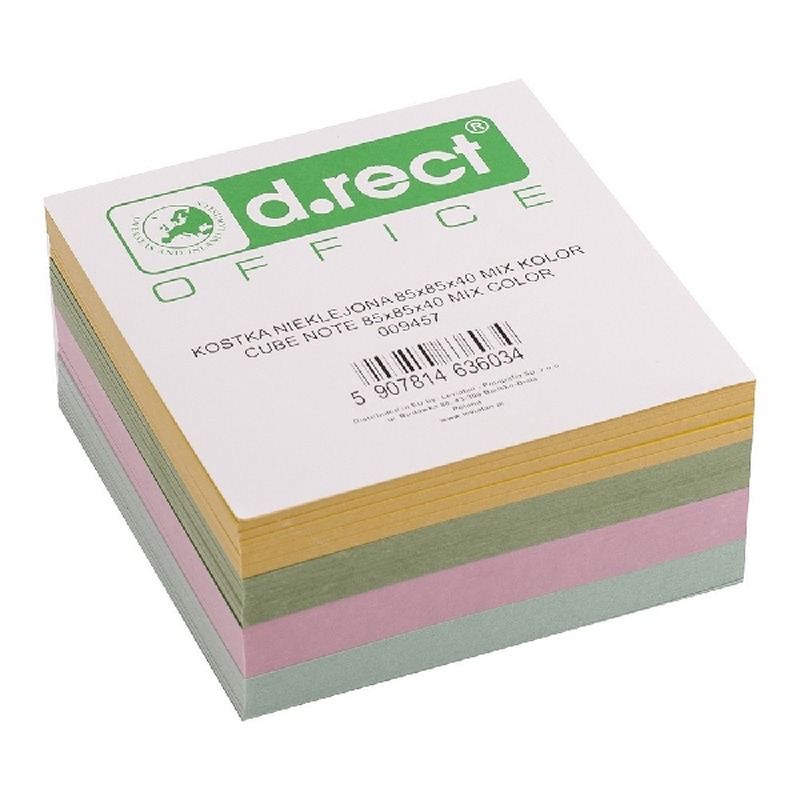 Note Cube i box pastel farver