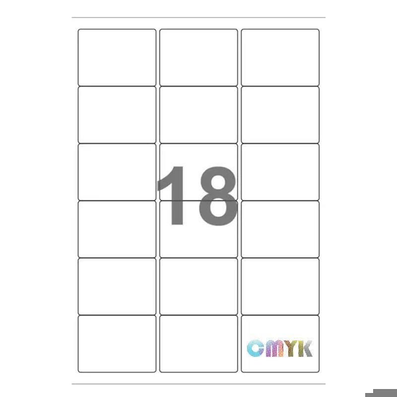 Universal label A4 63,5 x46,6 18*etiket