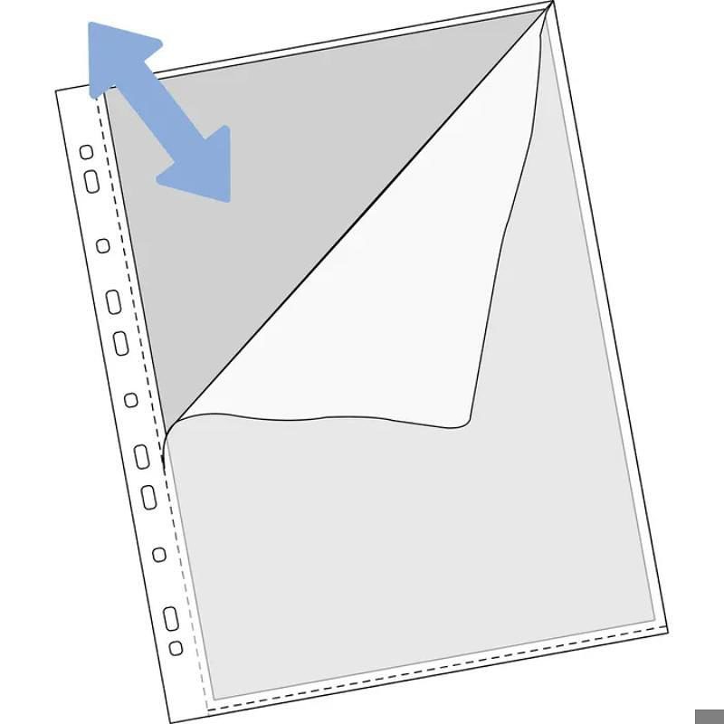 Plastlommer, A4 PP åben side & top - Billede 2