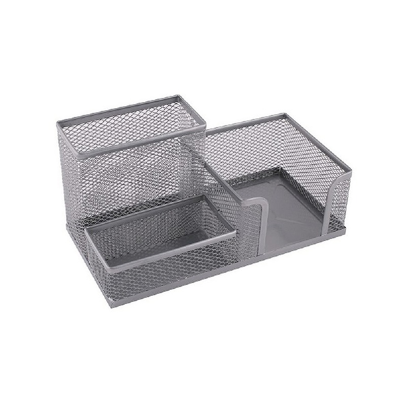 Pen Holder, Silver Mesh