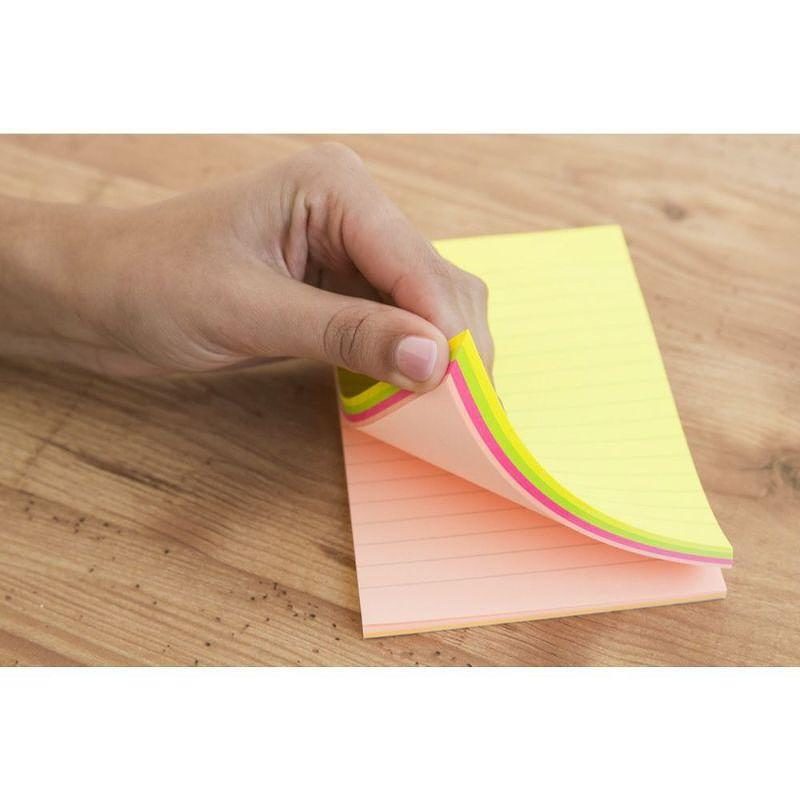 Sticky notes 98x150mm neon mix - Billede 2