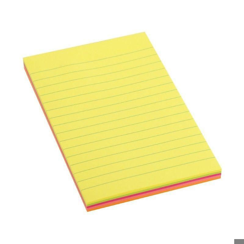 Sticky notes 98x150mm neon mix - Billede 3