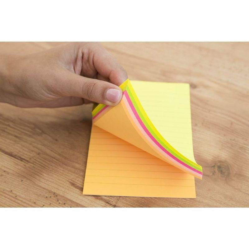 Sticky notes 98x150mm neon mix - Billede 4