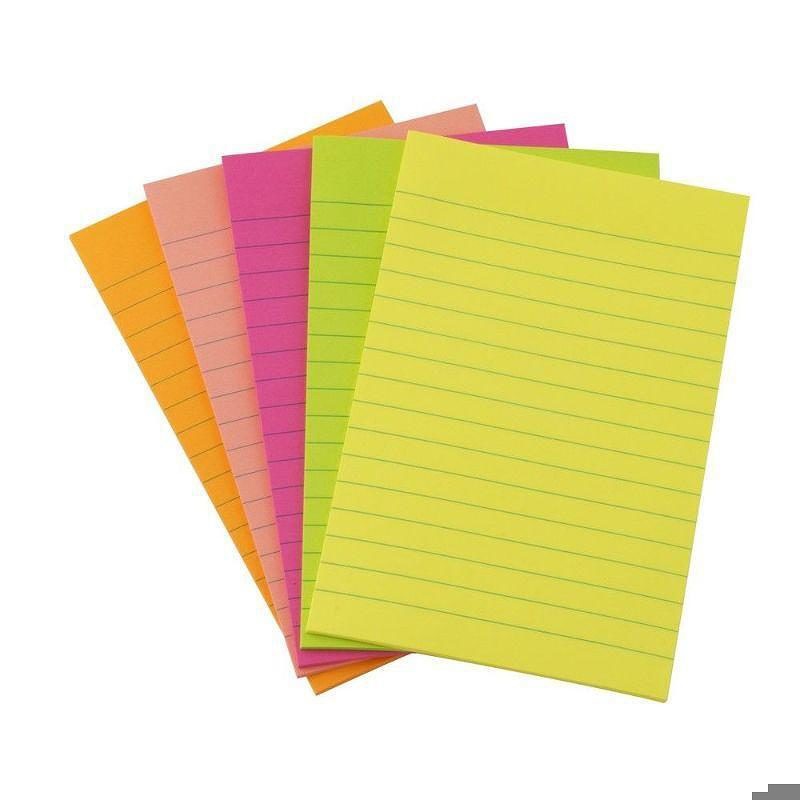 Sticky notes 98x150mm neon mix - Billede 5