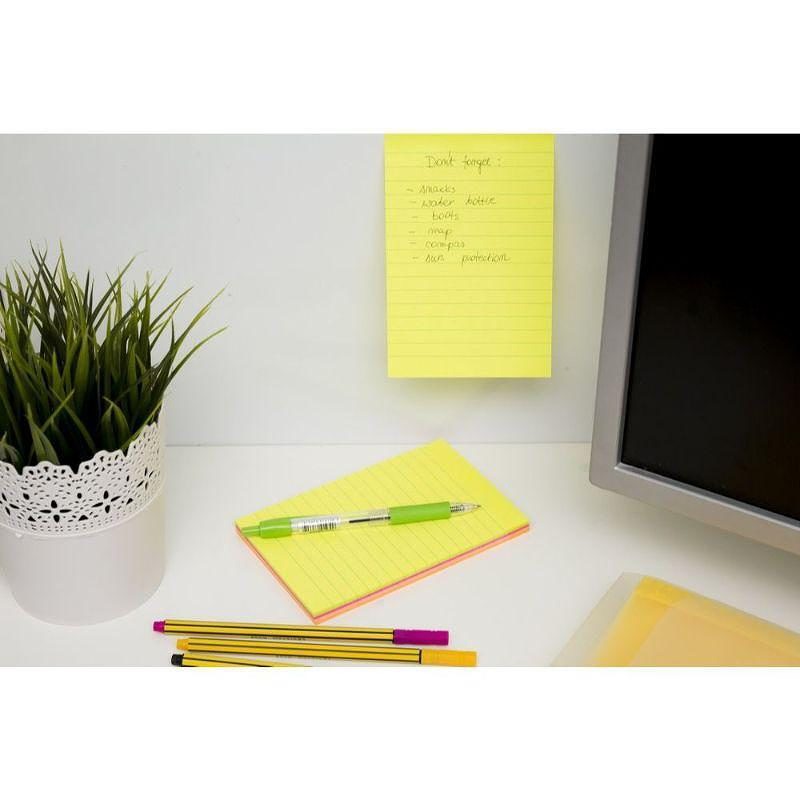 Sticky notes 98x150mm neon mix - Billede 6