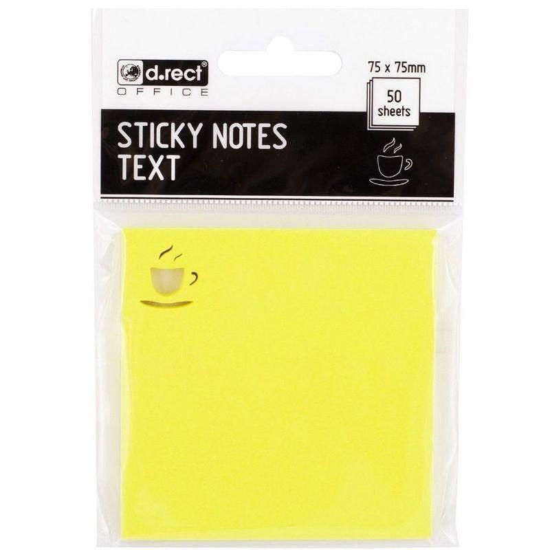 Sticky notes 75x75mm COFEE mix color - Billede 2