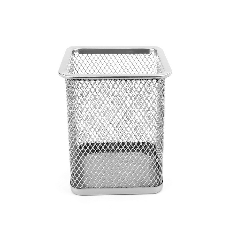 Pen Holder, Silver Mesh
