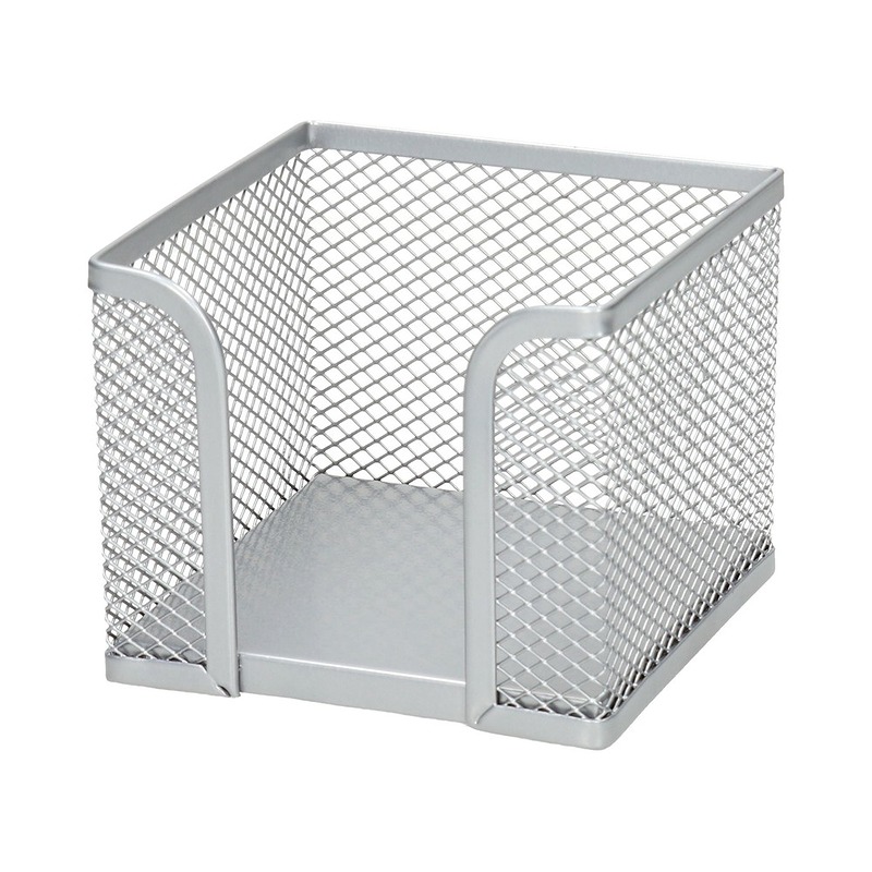 Memo Papir Holder, Silver Mesh