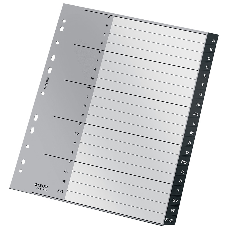 Leitz Recycle register A-Z, PP, ekstra bredt - Billede 2