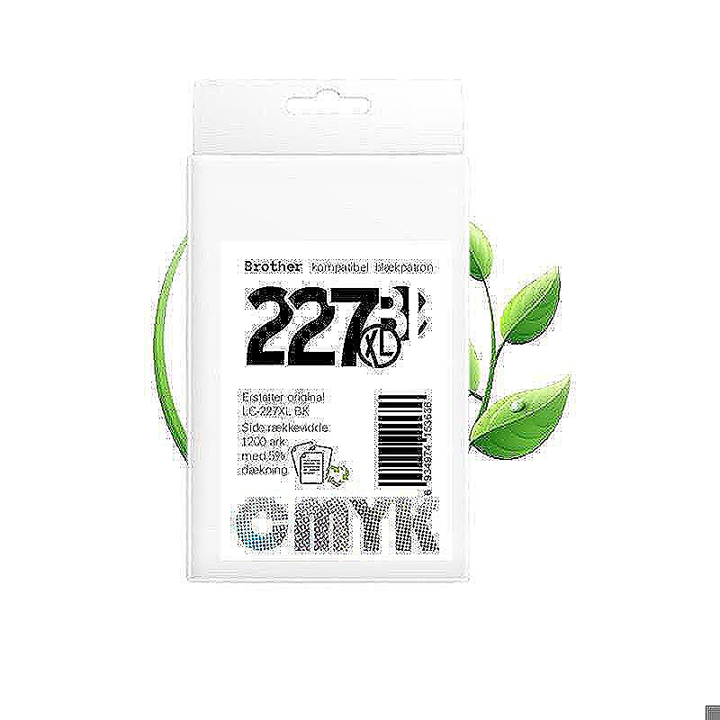 Brother LC227XL BK blæk CMYK