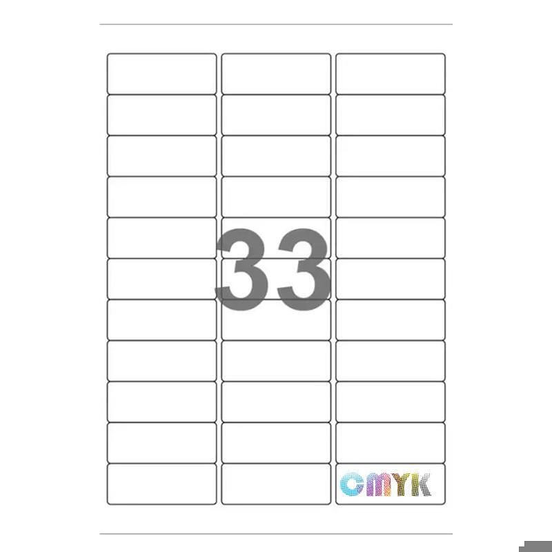 Universal label A4 70 x26 33*etiket