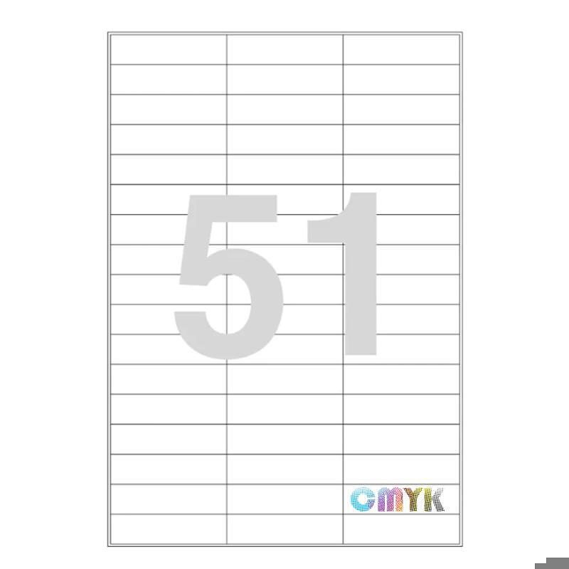 Universal label A4 70 x17 51*etiket