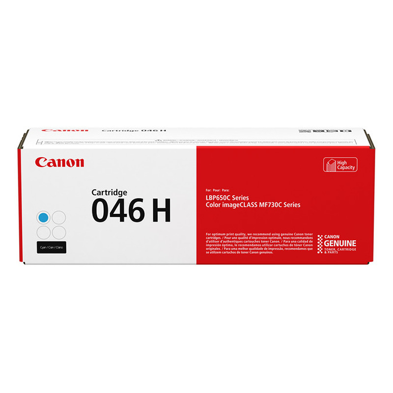Canon 046 H tonerpatron 1 stk Original Blå