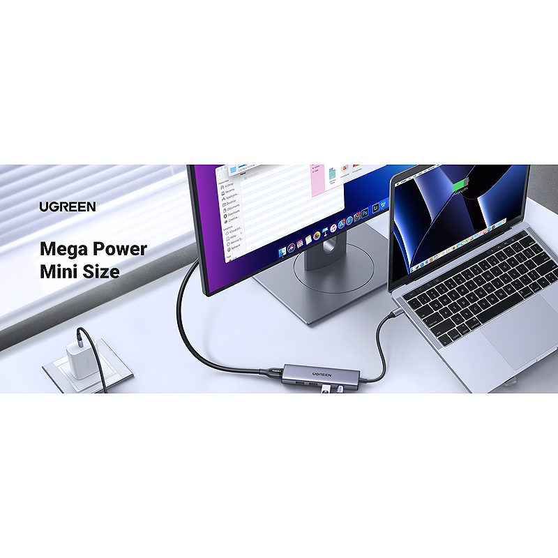Ugreen 15596 laptop dock/port replicator - Billede 2