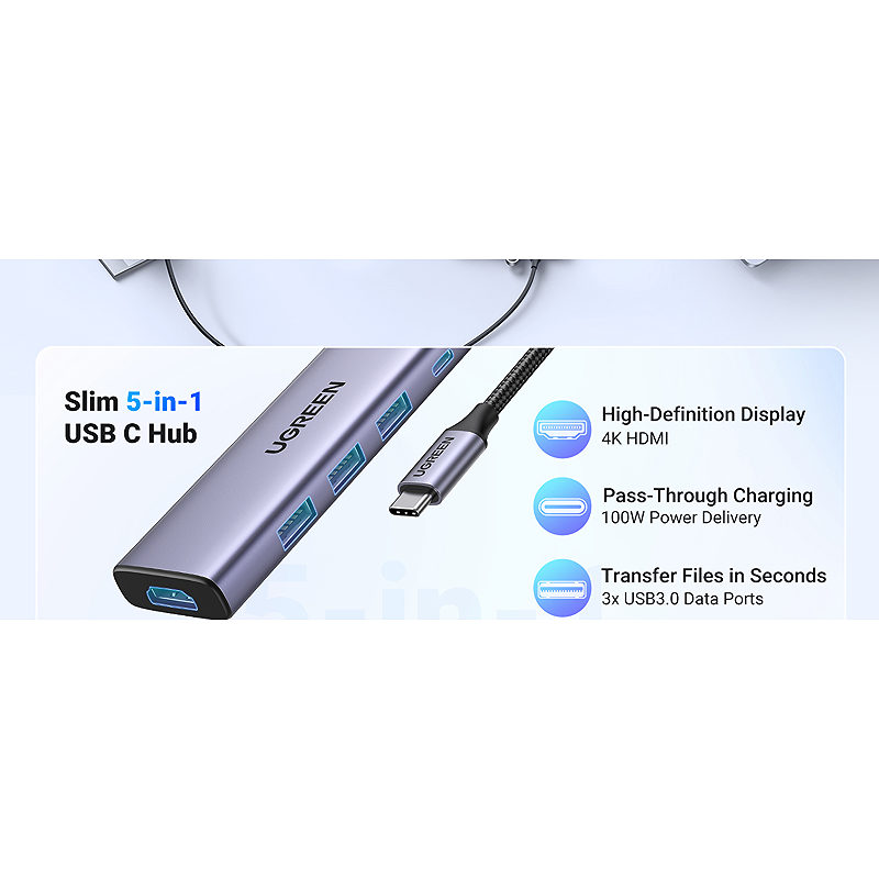 Ugreen 15596 laptop dock/port replicator - Billede 3