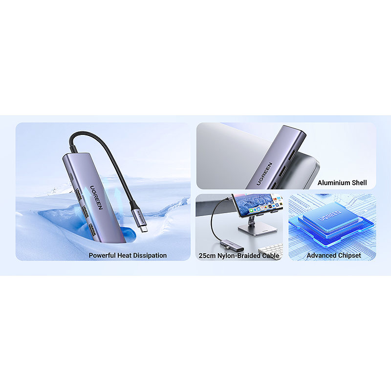 Ugreen 15596 laptop dock/port replicator - Billede 8