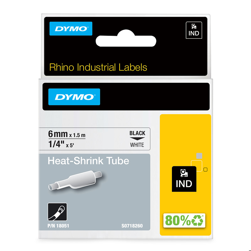 DYMO Rhino industrielle varmekrympbare kabelmærkningsrør