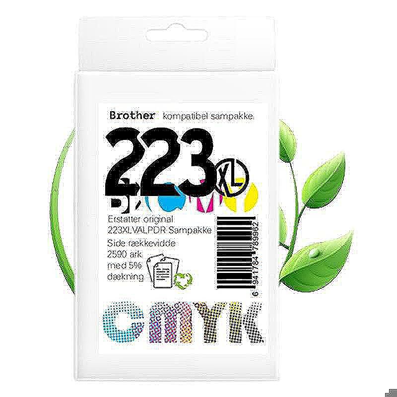 Brother LC223XL blæk sampak CMYK