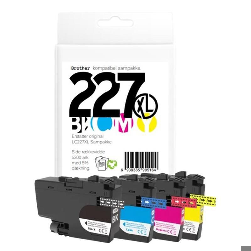 Brother LC227XL blæk sampak CMYK - Billede 2