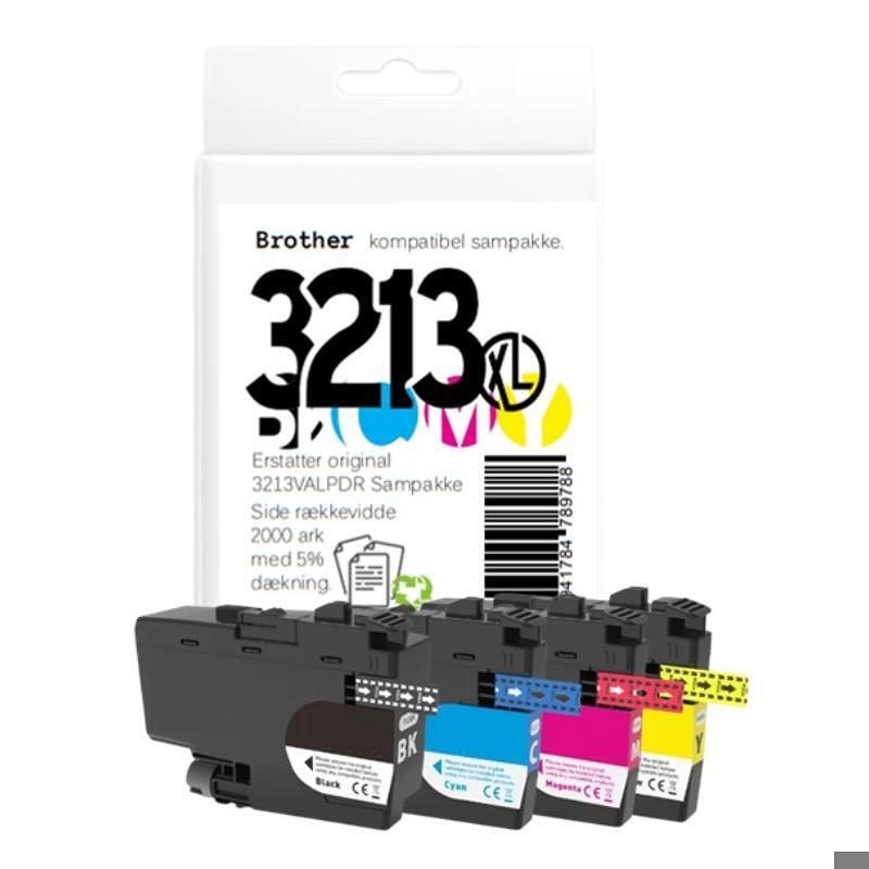 Brother LC3213 blæk sampak CMYK - Billede 2