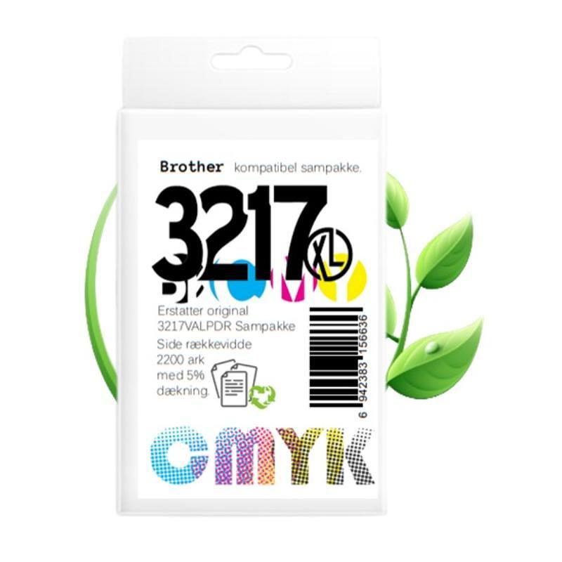 Brother LC3217 blæk sampak CMYK