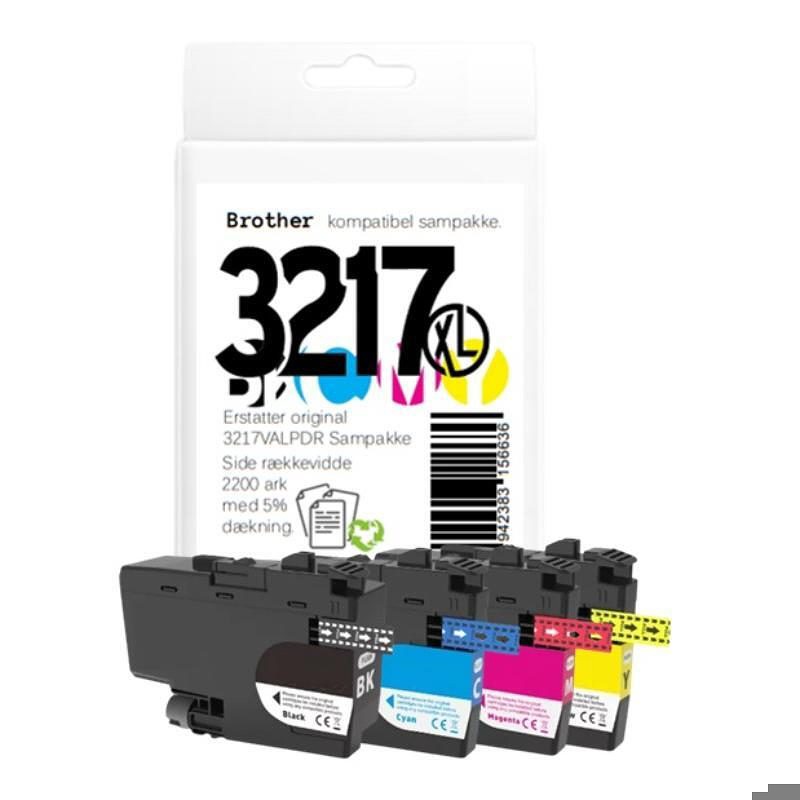 Brother LC3217 blæk sampak CMYK - Billede 2