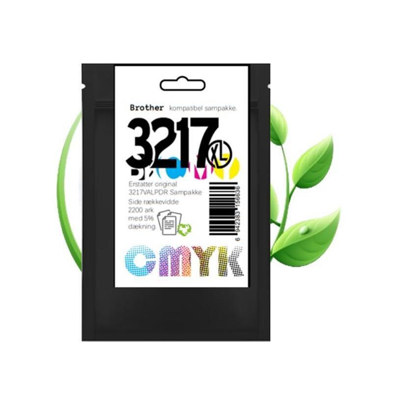 Brother LC3217 blæk sampak CMYK - Billede 3