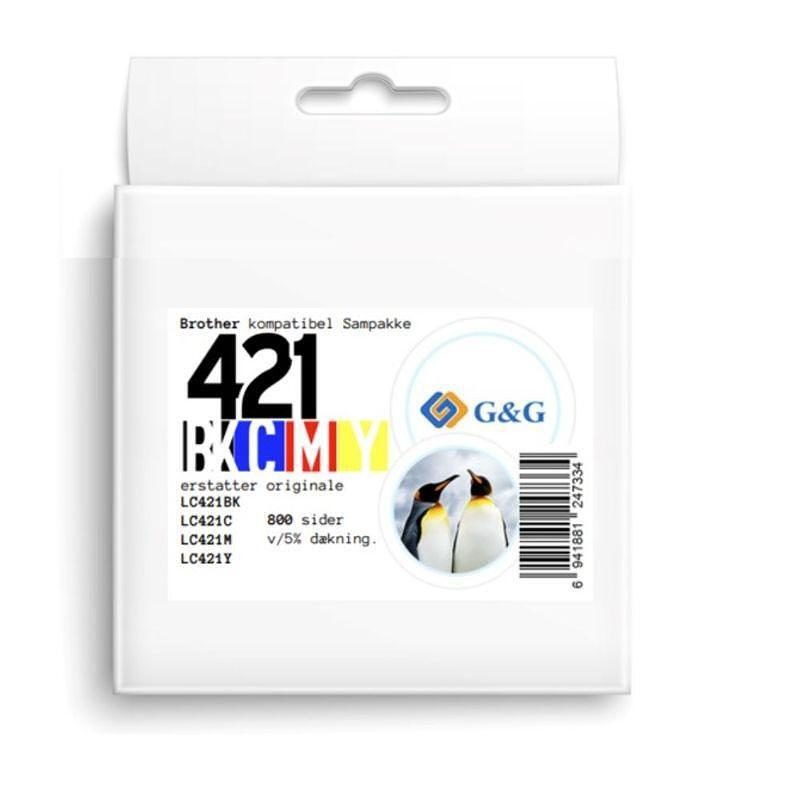 Brother LC421 blæk sampak