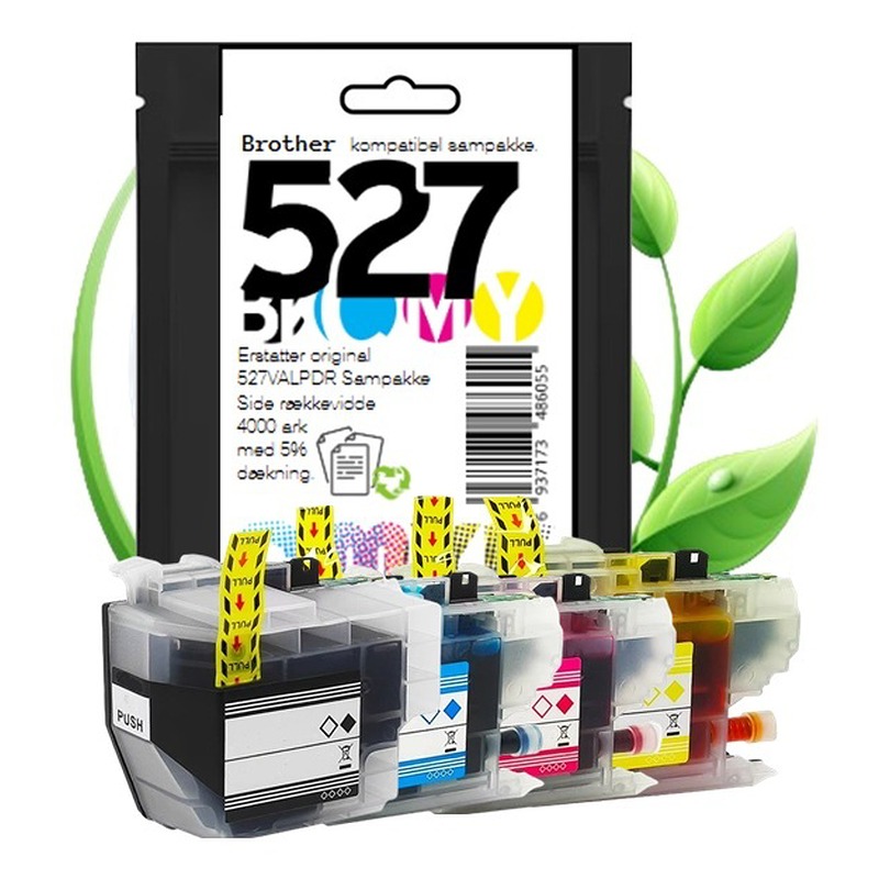 Brother LC527XL blæk sampak CMYK