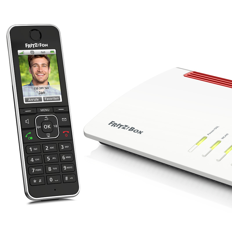 Fon FRITZ! C6 DECT telefon Nummervisning Sort - Billede 2