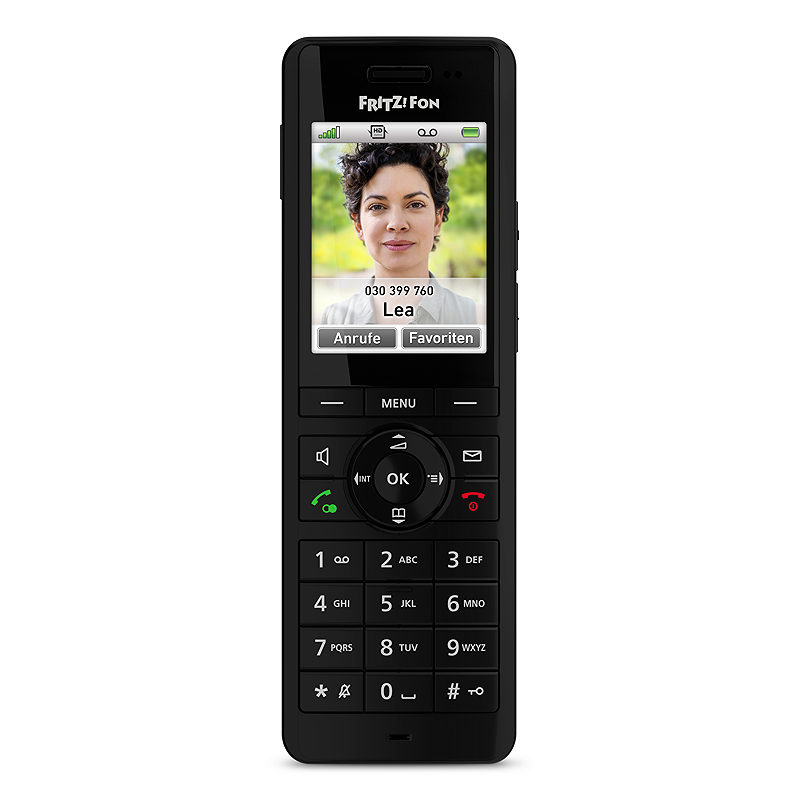Fon FRITZ! X6 DECT telefon Nummervisning Sort - Billede 4