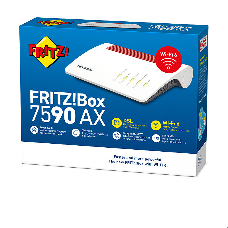 Box FRITZ! 7590 AX wireless router - Billede 5