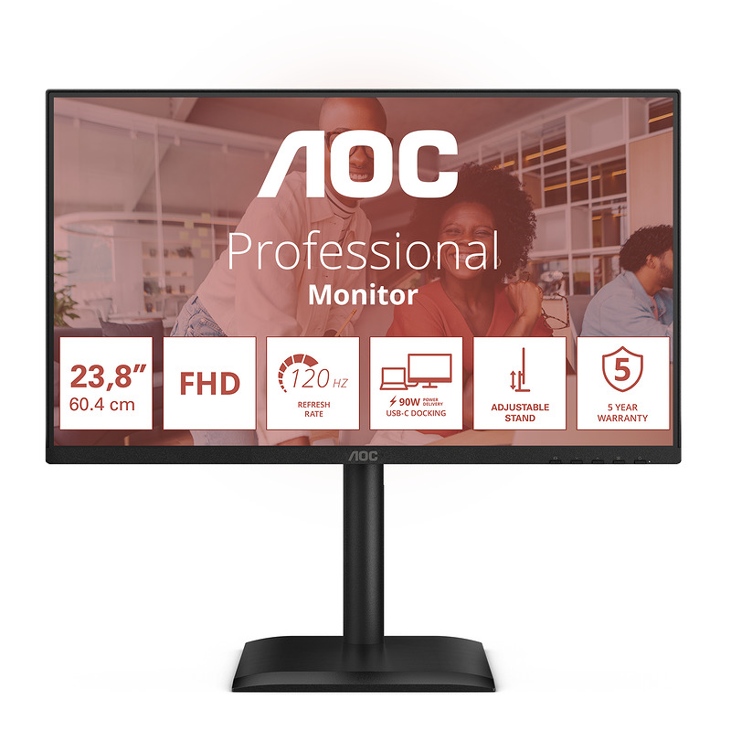 AOC E4 24E4CV computer monitor - Billede 2