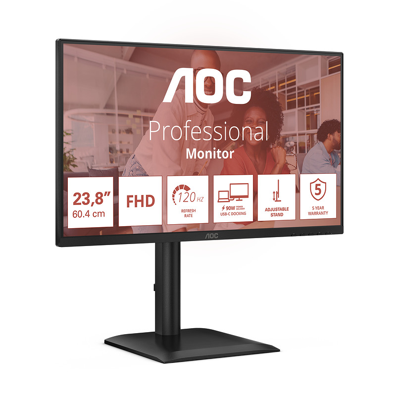 AOC E4 24E4CV computer monitor - Billede 3