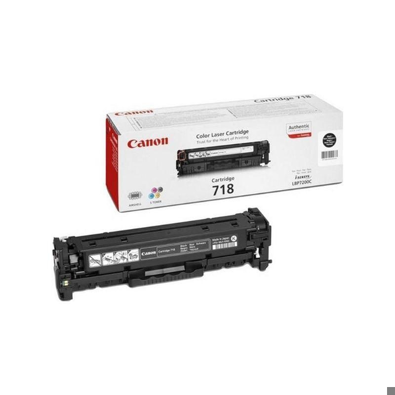 Canon CRG-718 Bk tonerpatron 1 stk Original Sort