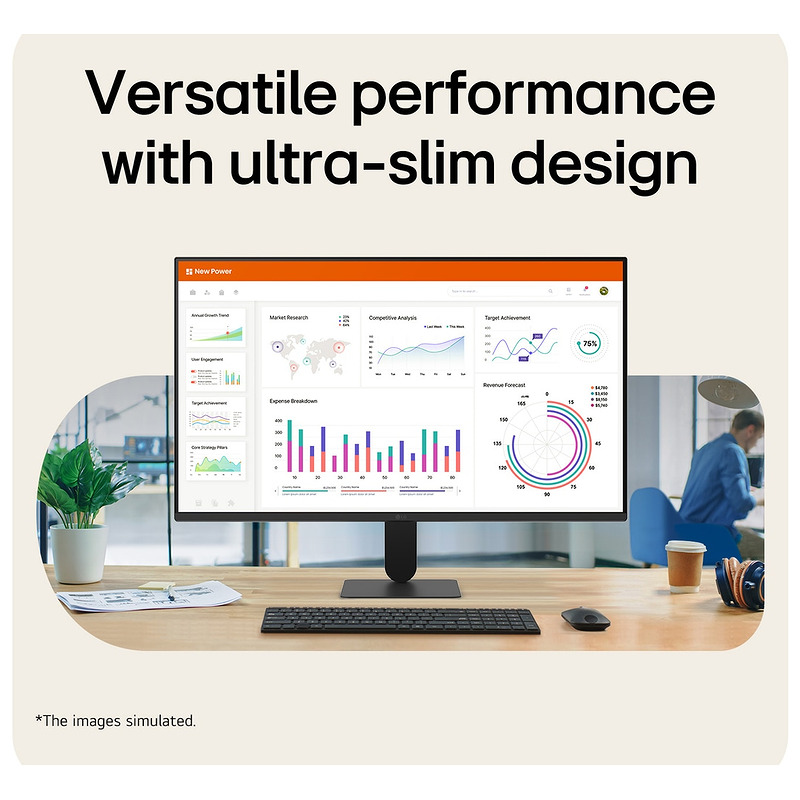 LG 27U411B-B computer monitor - Billede 4