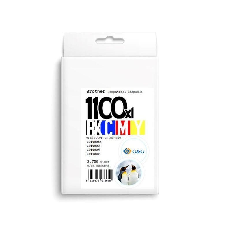 Brother LC980/LC1100 blæk sampak CMYK