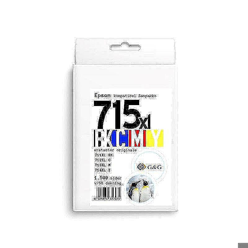Epson 715 blæk sampak CMYK
