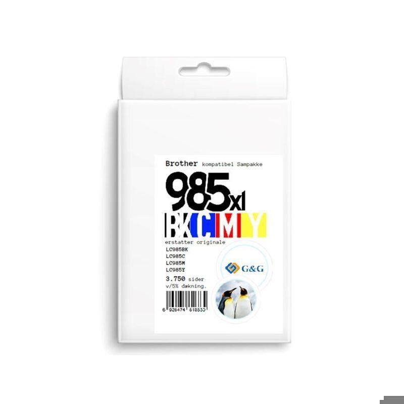 Brother LC985 blæk sampak CMYK