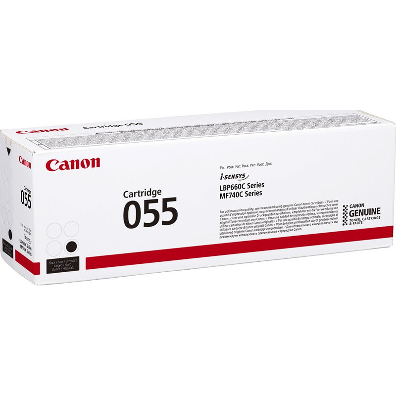 Canon 055 tonerpatron 1 stk Original Sort