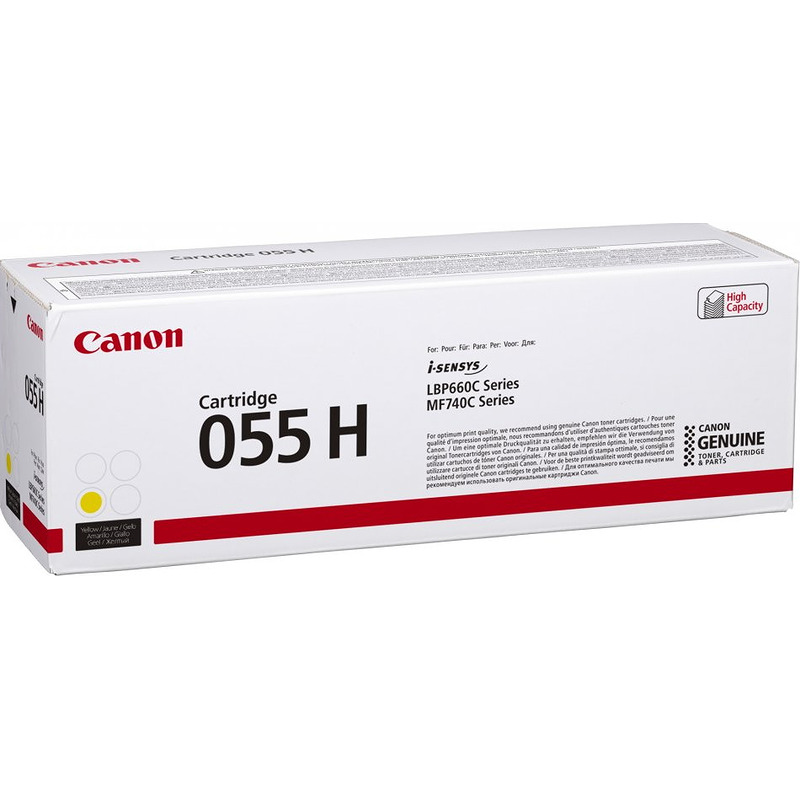 Canon 055H tonerpatron 1 stk Original Gul
