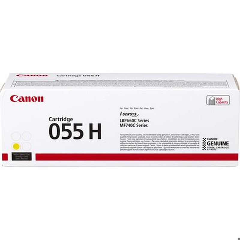 Canon 055H tonerpatron 1 stk Original Gul