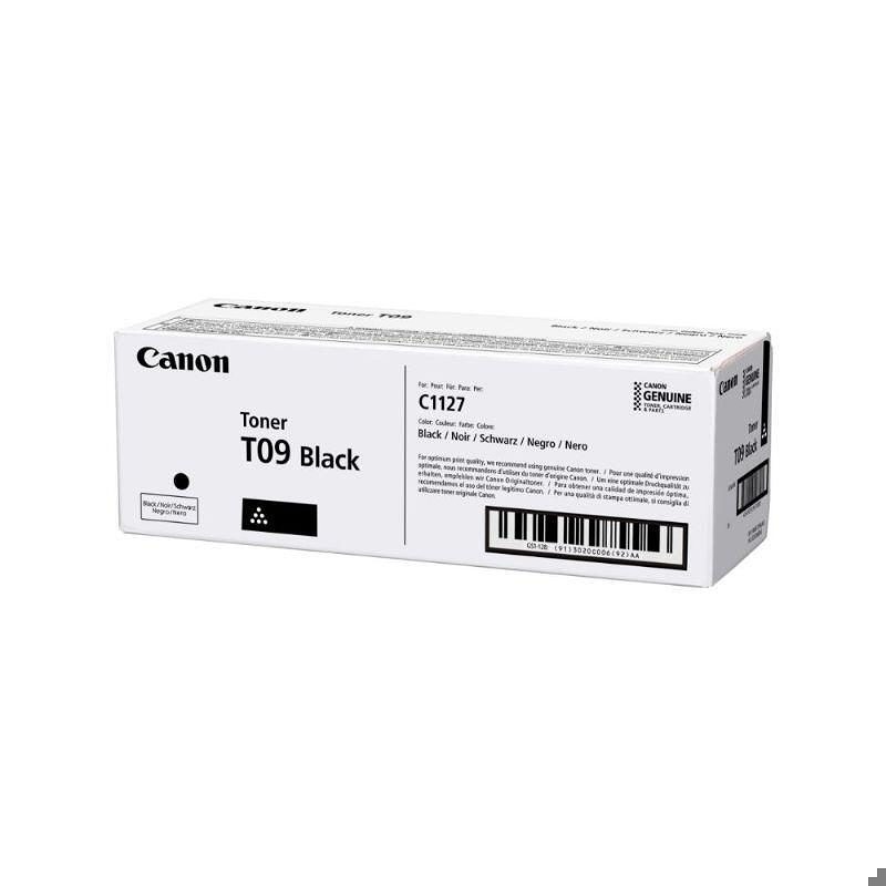 Canon TONER T09 BK tonerpatron 1 stk Original Sort