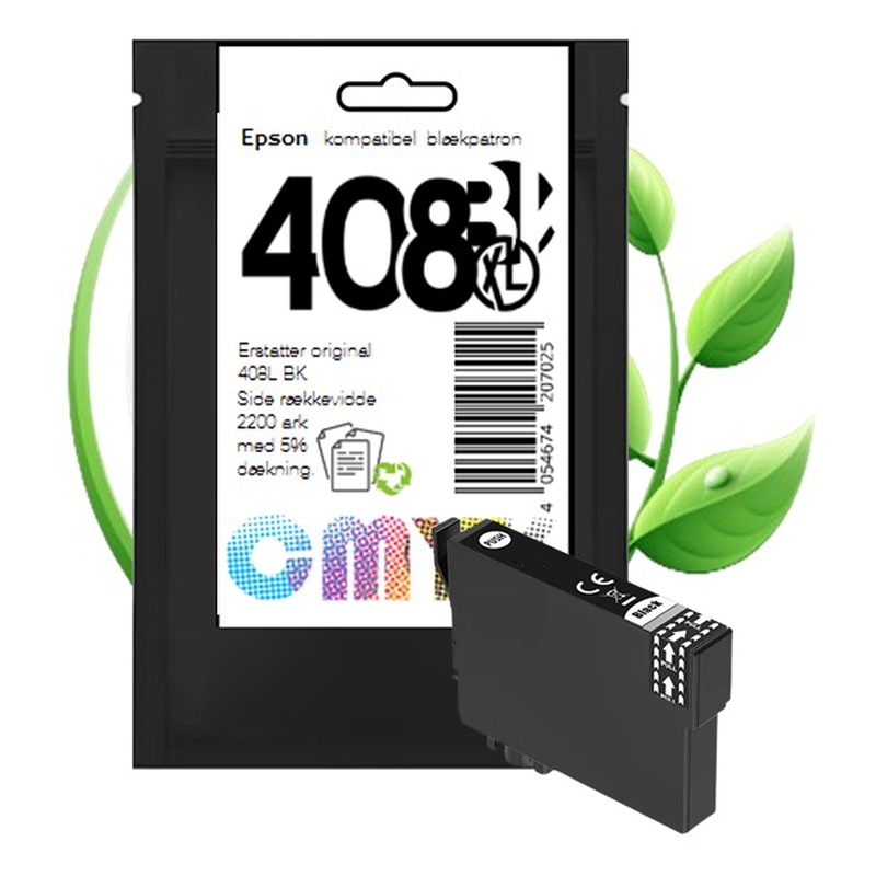 Blæk kompatibel, for Epson 408BK CMYK