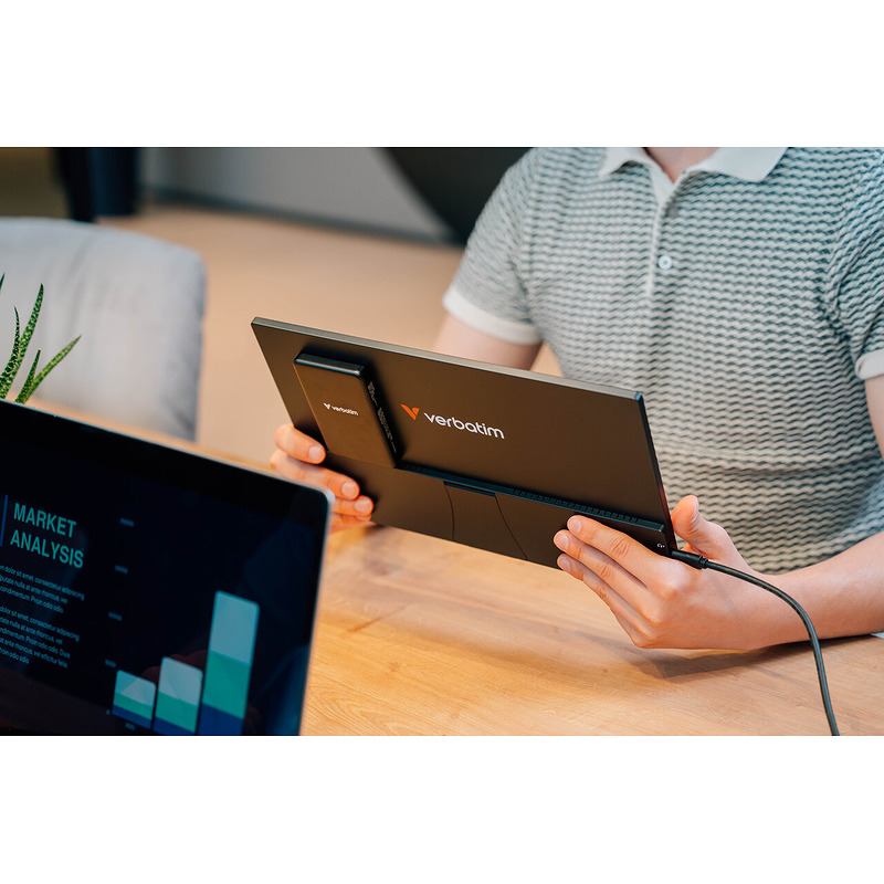 Verbatim Monitor 32088 / LIGHT mit Powerbank S Black" "(14 ")"" - Billede 4