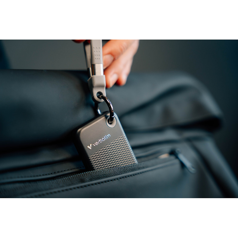 Verbatim Pocket SSD 1 TB USB Type-C 3.2 Gen 2 (3.1 Gen 2) Sort, Grå - Billede 5