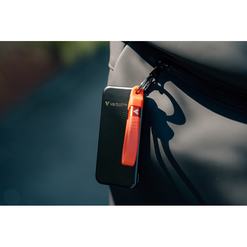 Verbatim Pocket SSD 1 TB USB Type-C 3.2 Gen 2 (3.1 Gen 2) Sort, Rød - Billede 3