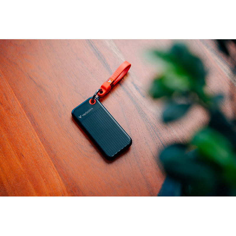 Verbatim Pocket SSD 1 TB USB Type-C 3.2 Gen 2 (3.1 Gen 2) Sort, Rød - Billede 5