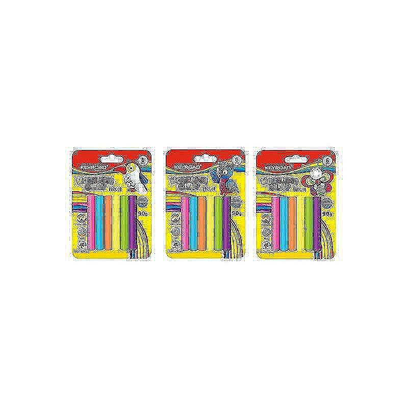 Modelervoks 90g 6 farver Pastel